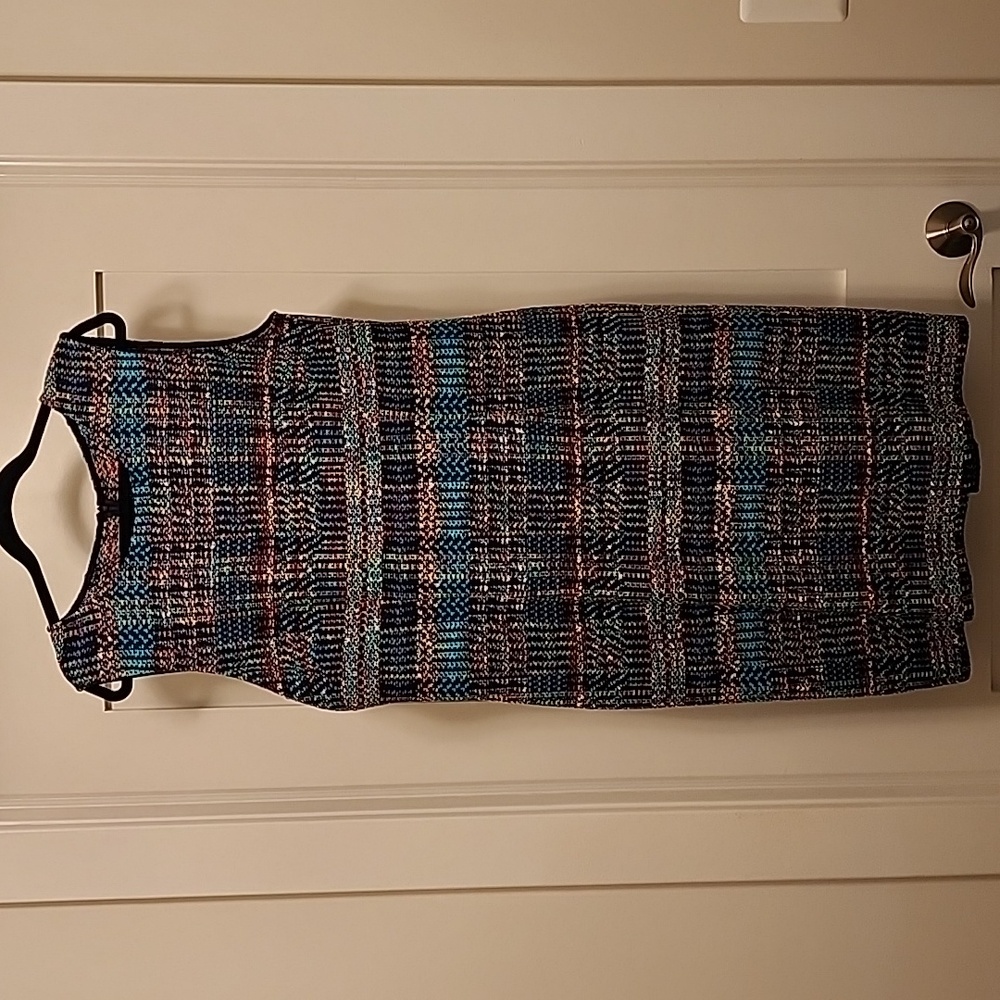 St. John Collection Colorful Knit Midi Dress